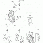 2020 701 SUPERMOTO CHASSIS Передний суппорт