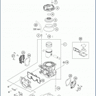 2020 TC125 ENGINE Цилиндр,головка цилиндров