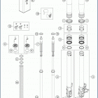 2020 701 ENDURO CHASSIS Передняя вилка