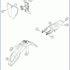 2020 TC250 CHASSIS Обтекатель , крылья