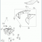 2020 TC 125 CHASSIS Tank, seat