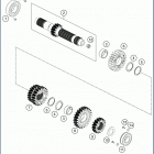 2020 701 SUPERMOTO ENGINE Трансмиссия-ведомый вал