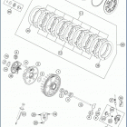 2020 FX 450 ENGINE Сцепление