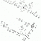 2020 TE 150 ENGINE Глушитель