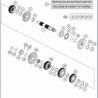 2020 701 SUPERMOTO ENGINE Трансмиссия 2-контрпривод