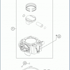 2020 701 SUPERMOTO ENGINE Цилиндры