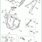 2020 TC250 CHASSIS Рама