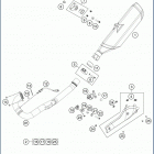 2020 701 ENDURO CHASSIS Глушитель