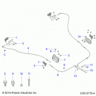 2020 SLINGSHOT R/SL Autodrive (T20AAPHD/RHB) Chassis, hood hinge cable asm. - t20aaphd  /  rhb ...