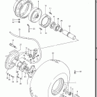 LT230G 1985-1986 Rear wheel (left)