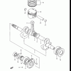 LT250EF 1985-1986 Коленвал