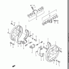 LT250EF 1985-1986 Тормоза переднее колесо