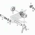 TRX680FA5 2AC Вал и вилки  коробки передач