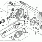TRX520FE2 2A Редуктор задний