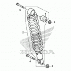 TRX520FE2 2A Задние амортизаторы