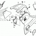 TRX520FE2 2A Side cover@tank cover