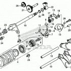SXS1000S2X A Вал и вилки  коробки передач