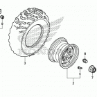 TRX680FA5 2AC Переднее колесо