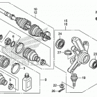 TRX680FA5 2AC Передний  привод и кулак поворотный