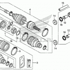 TRX420FA6 AC Rear knuckle@rear