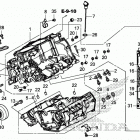 SXS1000S4 A Картер двигателя