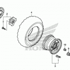 TRX520FE2 2A Переднее колесо