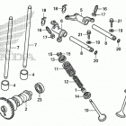 TRX520FE2 2A Распределительный вал и клапана