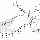 SXS1000S4 A Rear brake pipe@rear