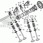 SXS1000S4 A Распределительный вал и клапана