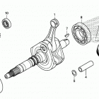 TRX520FE2 2A Коленчатый вал и поршни