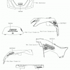BRUTE FORCE 750 4x4i EPS Наклейки (черные)