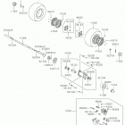 KFX50 Задняя ступица колеса