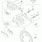 BRUTE FORCE 750 4x4i EPS CAMO Передний тормоз