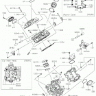BRUTE FORCE 750 4x4i EPS Головка цилиндров