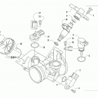 ALTERRA 700 MUD PRO LTD EPS BLUE [A2019MLT1PUSE] Throttle body assembly [303145]