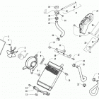 ALTERRA 300 BLUE [A2019KAF2BUSE] Cooling assembly [302188]