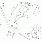 ALTERRA 300 BLUE [A2019KAF2BUSE] Handlebar, instrument pod, and control assemblies ...