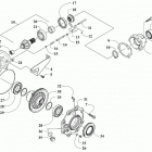 ALTERRA 450 RED [A2019KAK4CUSM] Front drive gearcase assembly [303514]