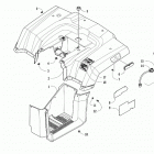 ALTERRA 300 BLUE [A2019KAF2BUSE] Rear body and taillight assembly [303368]