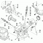 ALTERRA 300 BLUE [A2019KAF2BUSE] Cylinder head and camshaft  /  valve assembly [100...
