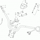 ALTERRA 90 RED [A2019KXB2BUSM] Handlebar and control assembly [303543]