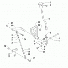 ALTERRA 300 BLUE [A2019KAF2BUSE] Shift lever assembly [302187]