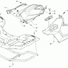 ALTERRA TRV 500 RED [A2020THK4CUSM] Front rack and side panel assemblies [303620]