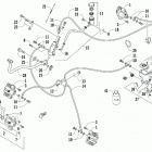 ALTERRA TRV 500 RED [A2020THK4CUSM] Hydraulic brake assembly [302270]