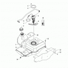 ALTERRA TRV 500 RED [A2020THK4CUSM] Gas tank assembly [301801]