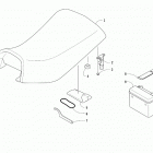 ALTERRA 90 RED [A2019KXB2BUSM] Seat, battery, and tool kit assemblies [301630]