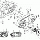 ALTERRA 300 BLUE [A2019KAF2BUSE] Left crankcase, cover, and recoil assembly [302194...