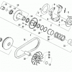 ALTERRA 300 BLUE [A2019KAF2BUSE] Clutch assembly [94283]