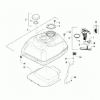 ALTERRA 450 RED [A2019KAK4CUSM] Gas tank assembly [303510]