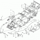 ALTERRA TRV 500 RED [A2020THK4CUSM] Frame and related parts [301797]